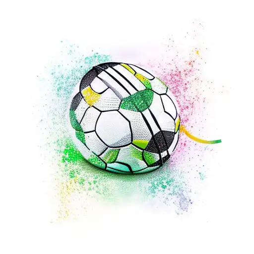 football, verde y blanco, Cali tattoo design idea