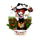 Jack O'Lantern scarecrow tattoo design idea