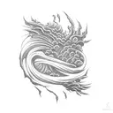 storm Twister volcano tattoo design idea