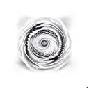 storm Twister volcano tattoo design idea