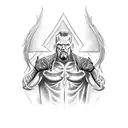 WWE undertaker sign tattoo design idea