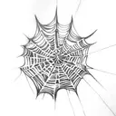 Spider Web tattoo design idea