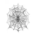 Spider Web tattoo design idea