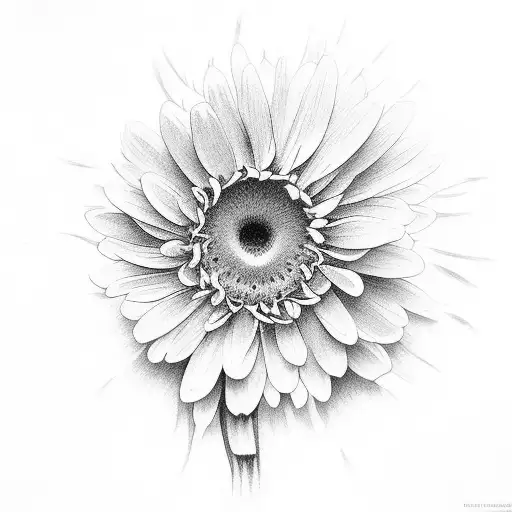 gerberas tattoo design idea