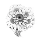 gerberas tattoo design idea