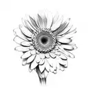 gerberas tattoo design idea
