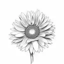 gerberas tattoo design idea