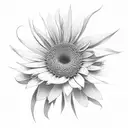 gerberas on vines tattoo design idea