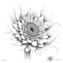 gerberas on vines tattoo design idea