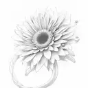 gerberas on vines tattoo design idea