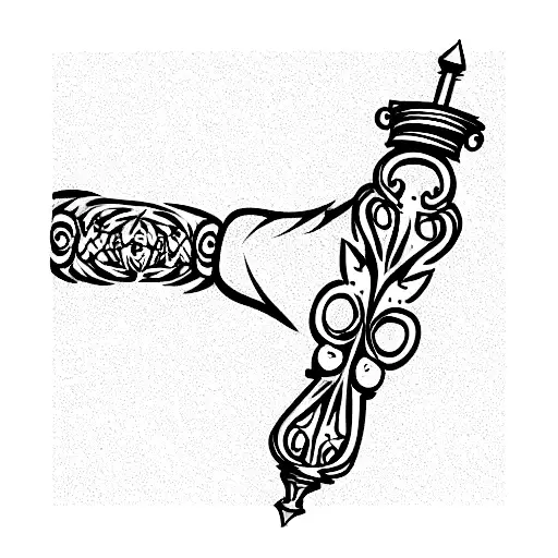victorian style sleeve tattoo