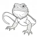 bearded dragon tattoo design idea