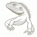 bearded dragon tattoo design idea
