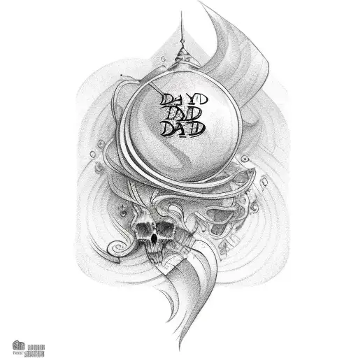 memorial tatto for dad tattoo design idea