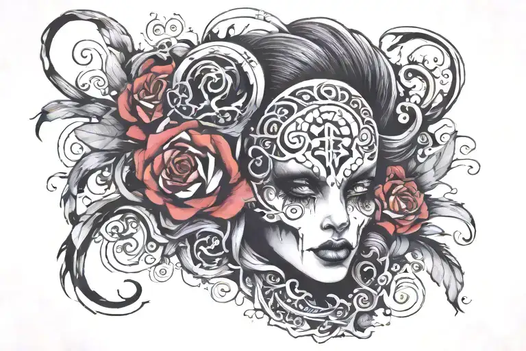 when there is silence inside you, then the noise outside does not matter tattoo design idea