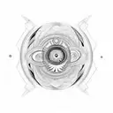 alex grey inspired sleeve of eyes swirling around the arm tattoo design idea