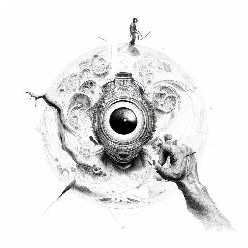 creation of Adam tattoo design idea