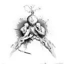 creation of Adam tattoo design idea