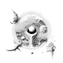 creation of Adam tattoo design idea