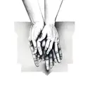 creation of Adam hands  tattoo design idea