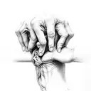 creation of Adam hands  tattoo design idea