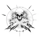 creation of Adam on left inside full arm tattoo design idea