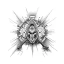 creation of Adam on left inside full arm tattoo design idea