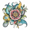 333 tattoo design idea