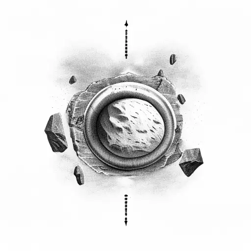 Sisyphus rock tattoo design idea