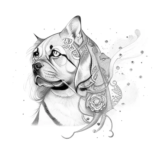 love for pet tattoo design idea
