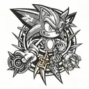 sonic tattoo design idea
