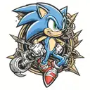 sonic tattoo design idea
