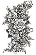TRIPLE B 3D representation tattoo design idea