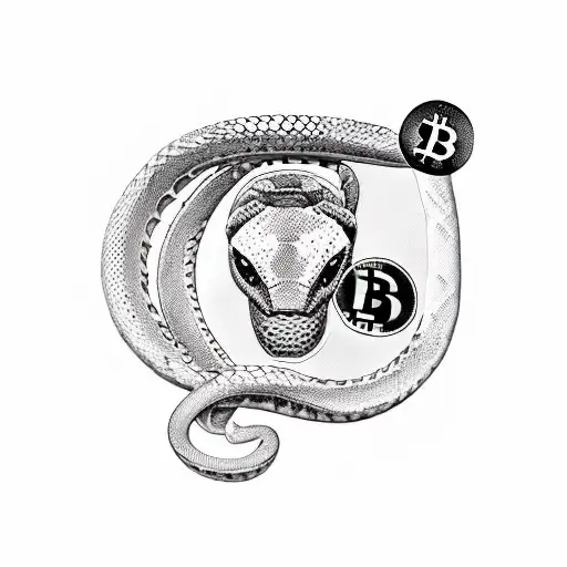 Bitcoin in Germany or Deutschland and she is Python language Programmer with laptop tattoo design idea