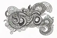 a tattoo of an om symbol tattoo design idea