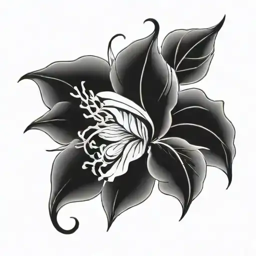 a line of blooming flowers, maybe roses or lilies, starting small at the nape of your neck and growing larger as they ca tattoo design idea