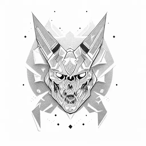 technoblade  tattoo design idea