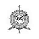 Harley Davidson valley clock tattoo design idea