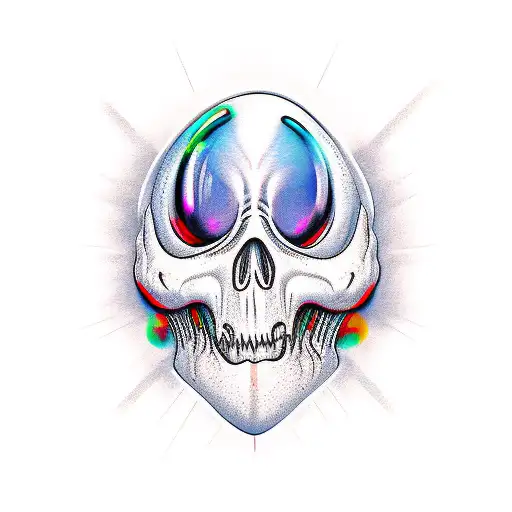 ghost with bong tattoo design idea