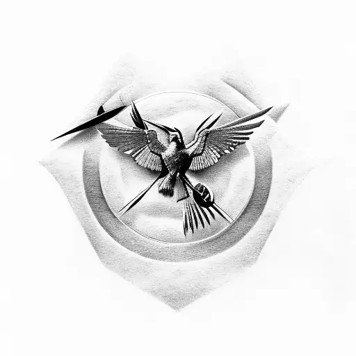 Mockingjay tattoo design idea