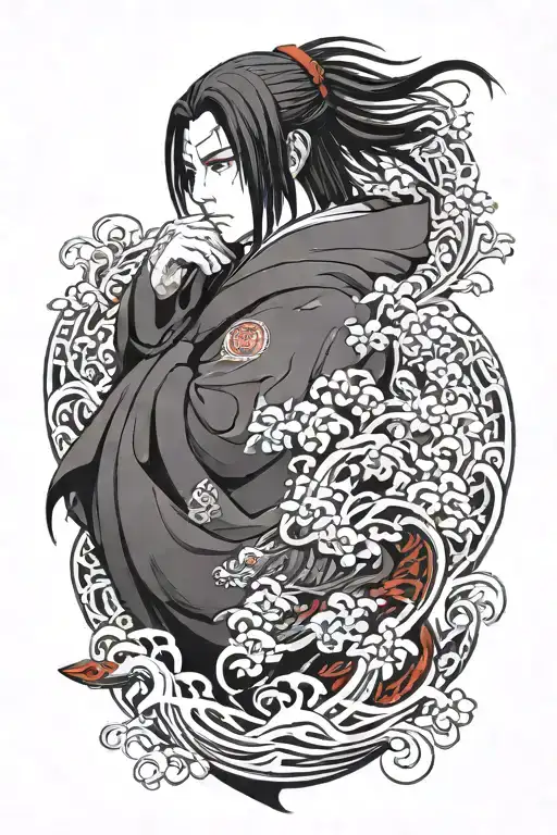 Itachi Uchiha tattoo design idea