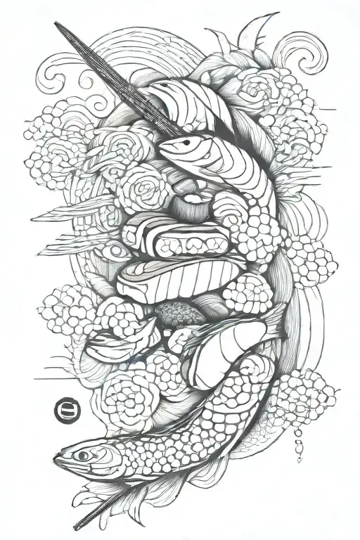 sushi tattoo design idea