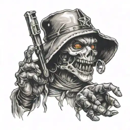 puppet master-gamer-realstic tattoo design idea
