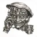 puppet master-gamer-realstic tattoo design idea