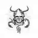 caveira mexicana tattoo design idea