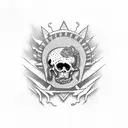 caveira mexicana tattoo design idea