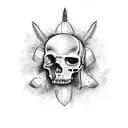 caveira mexicana tattoo design idea