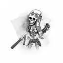 caveira mexicana tattoo design idea