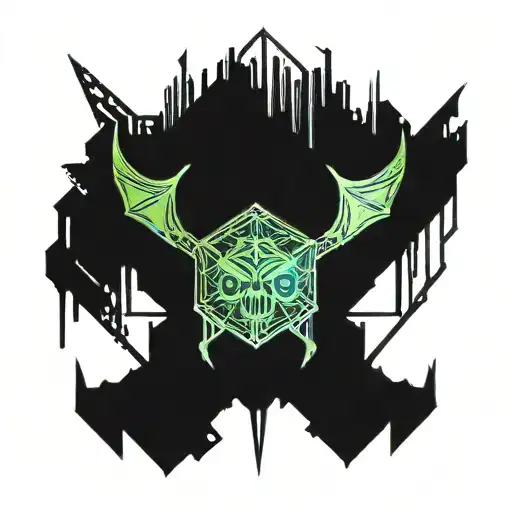 deathbat tattoo design idea