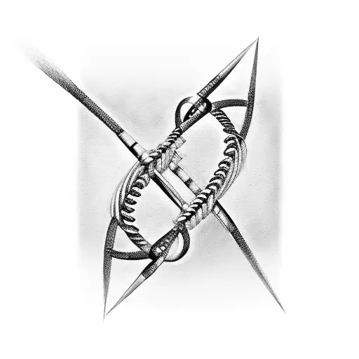 DNA double helix intertwined with a paintbrush tattoo design idea